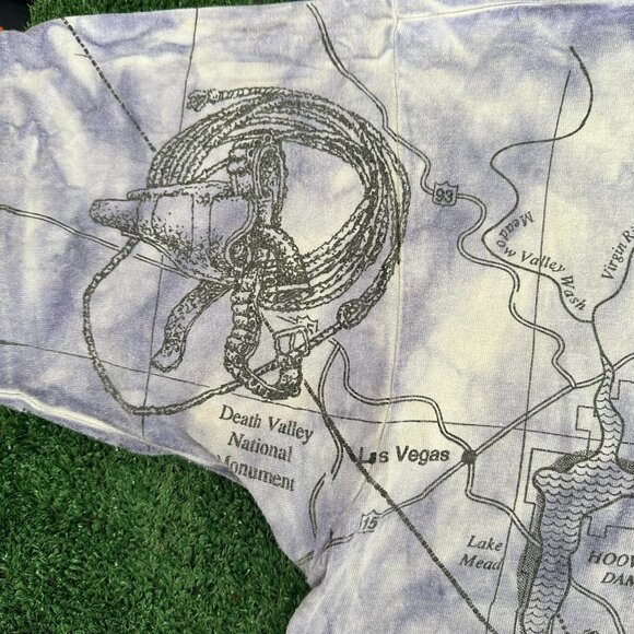 Vintage 90s Arizona Map T-Shirt AOP Western Cowboy Tee - Picture 7 of 9